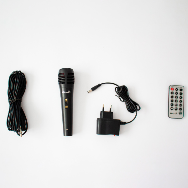 Портативная bluetooth колонка Eltronic FIRE BOX 300 Watts арт. 20-20 с проводным микрофоном, LED-подсветкой и RGB светомузыкой, пультом дистанционного управления